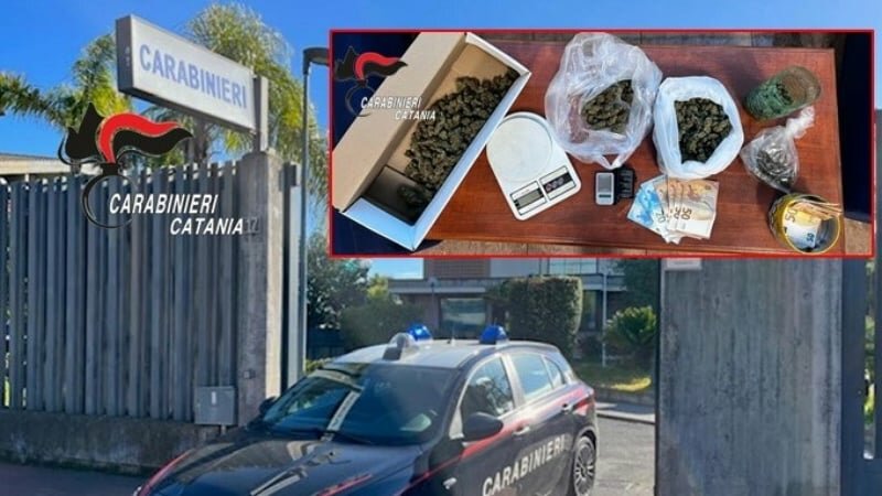 Lanciatore di droga tradito dall'allarme del cantiere