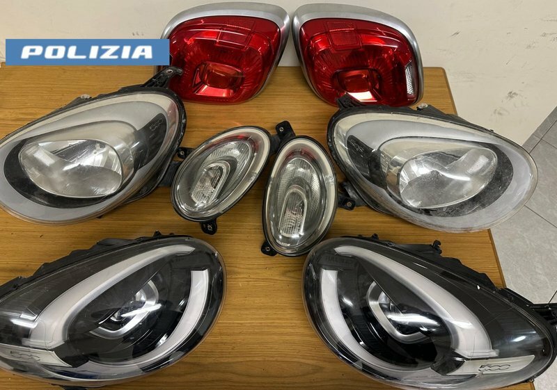 Fanali rubati da 500X nel box catanese