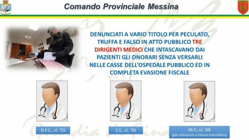 Visite in nero in ospedale, sotto accusa 3 medici