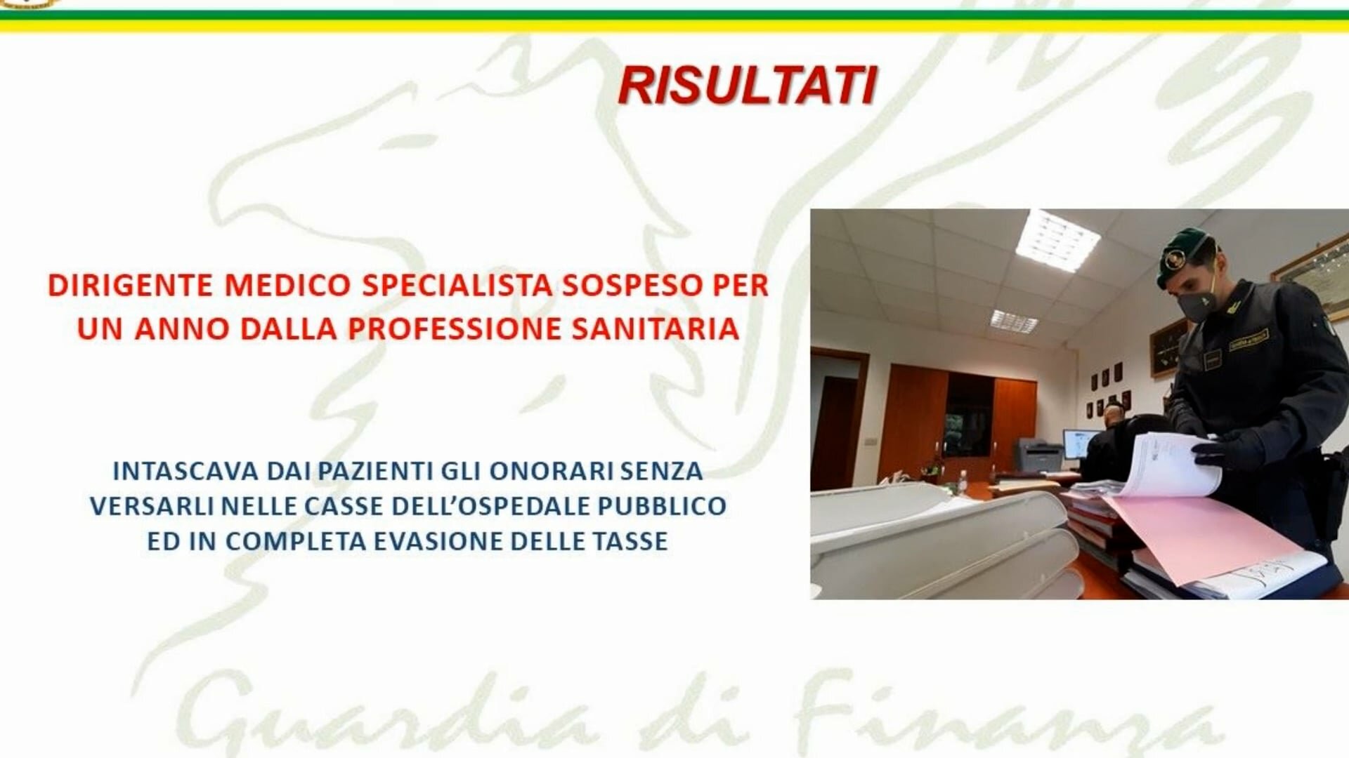 Sospeso urologo del Papardo
