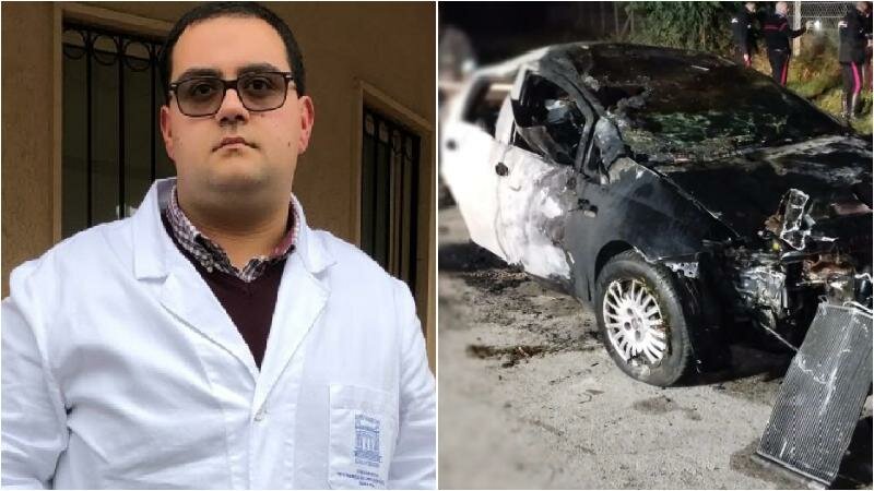 Morto carbonizzato in auto, conducente indagato