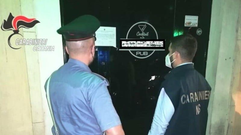Controlli anti Covid, multe in 2 pub catanesi