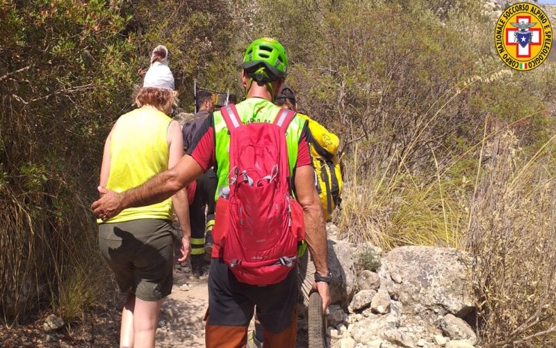 Soccorsa a Cavagrande turista con trauma cranico
