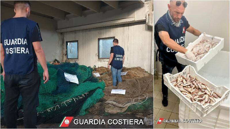 Pesca a strascico illegale, multe e sequestri