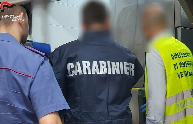 Sequestrati 13 kg di carne nel ristorante etneo