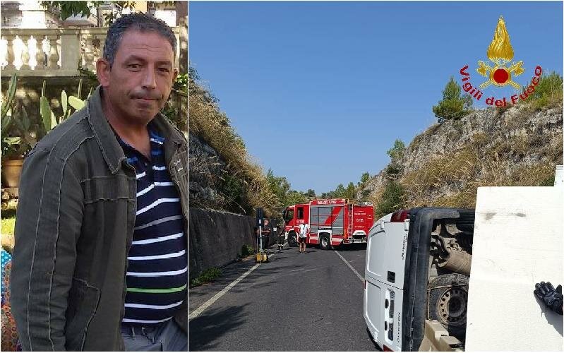 Furgone fuori strada: muore 58enne