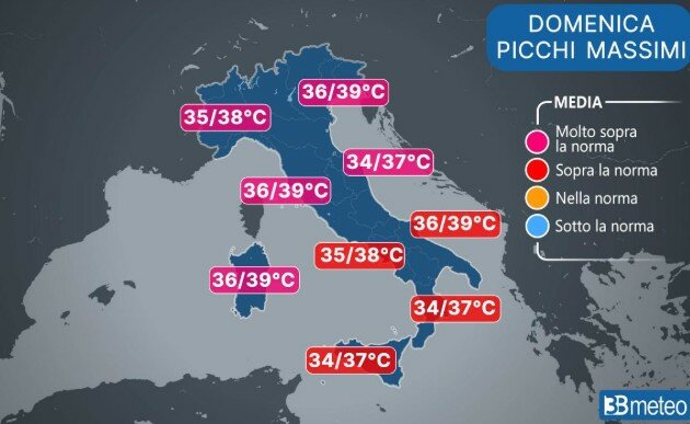 Nuova ondata di caldo africano: Catania arancione