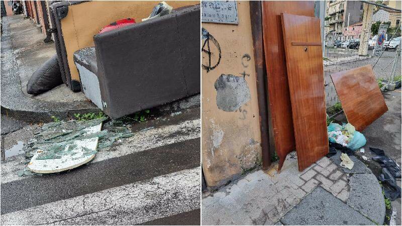 "Via Imbriani a Catania, ennesima discarica" "Via Imbriani a Catania, ennesima discarica"