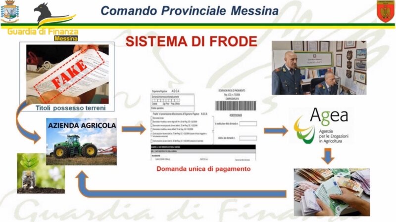 Truffa su contributi terreni agricoli nel Messinese