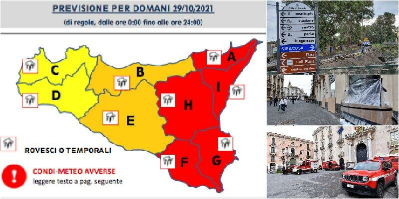 Catania in lockdown col fiato sospeso: allerta rossa per il ciclone Catania in lockdown col fiato sospeso: allerta rossa per il ciclone