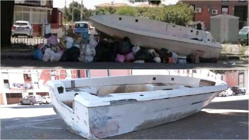 Catania: via i rifiuti, resta la barca