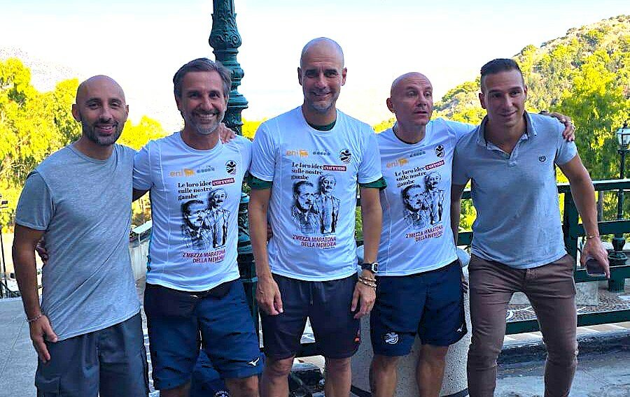Guardiola omaggia Falcone e Borsellino