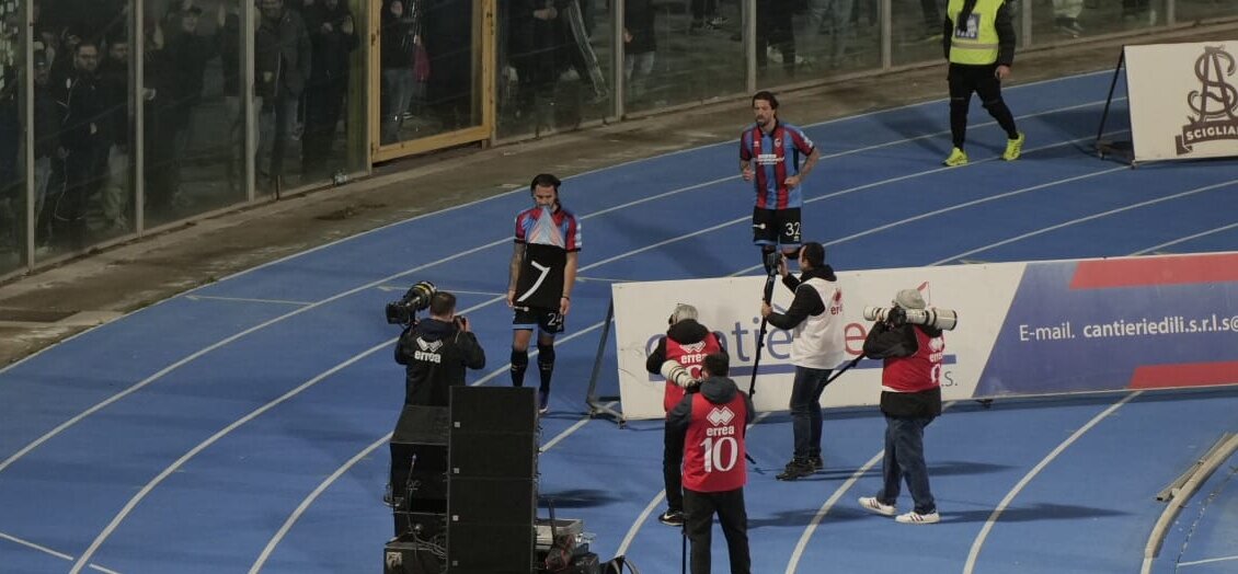 Catania, vittoria con dedica