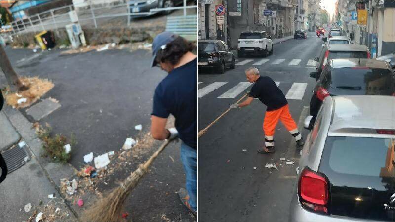 Rifiuti, pulizia straordinaria a Catania