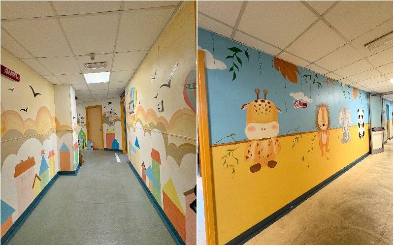 Nuovi murales per i piccoli pazienti del Policlinico di Catania