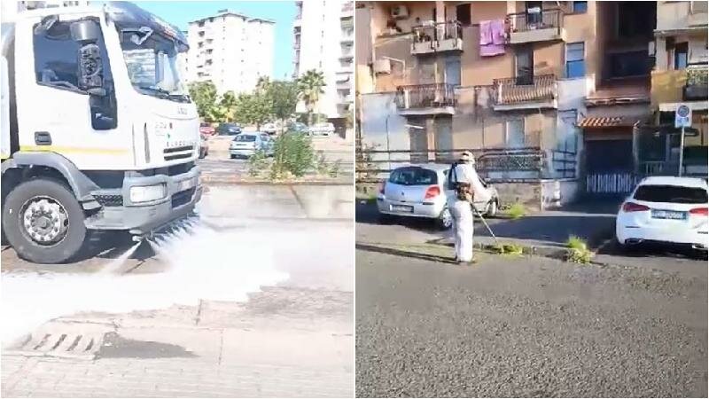 Via cenere e ingombranti dalle strade catanesi