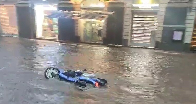 Catania sotto un nubifragio
