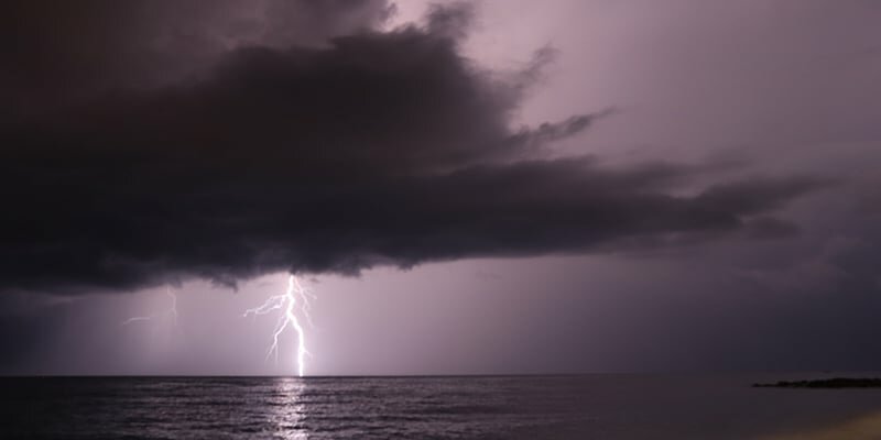 Fulmini su Capo D'Orlando