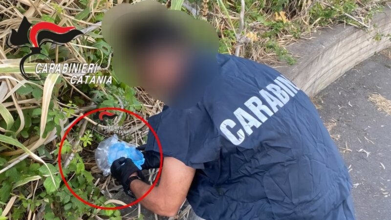 Nell'aiuola nascondeva ogni tipo di droga