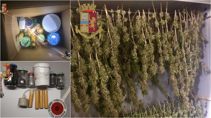 In giardino coltivava 'erba', in casa fabbricava ordigni