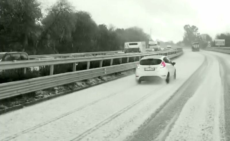 Grandina: strato di 10 centimetri nel Ragusano
