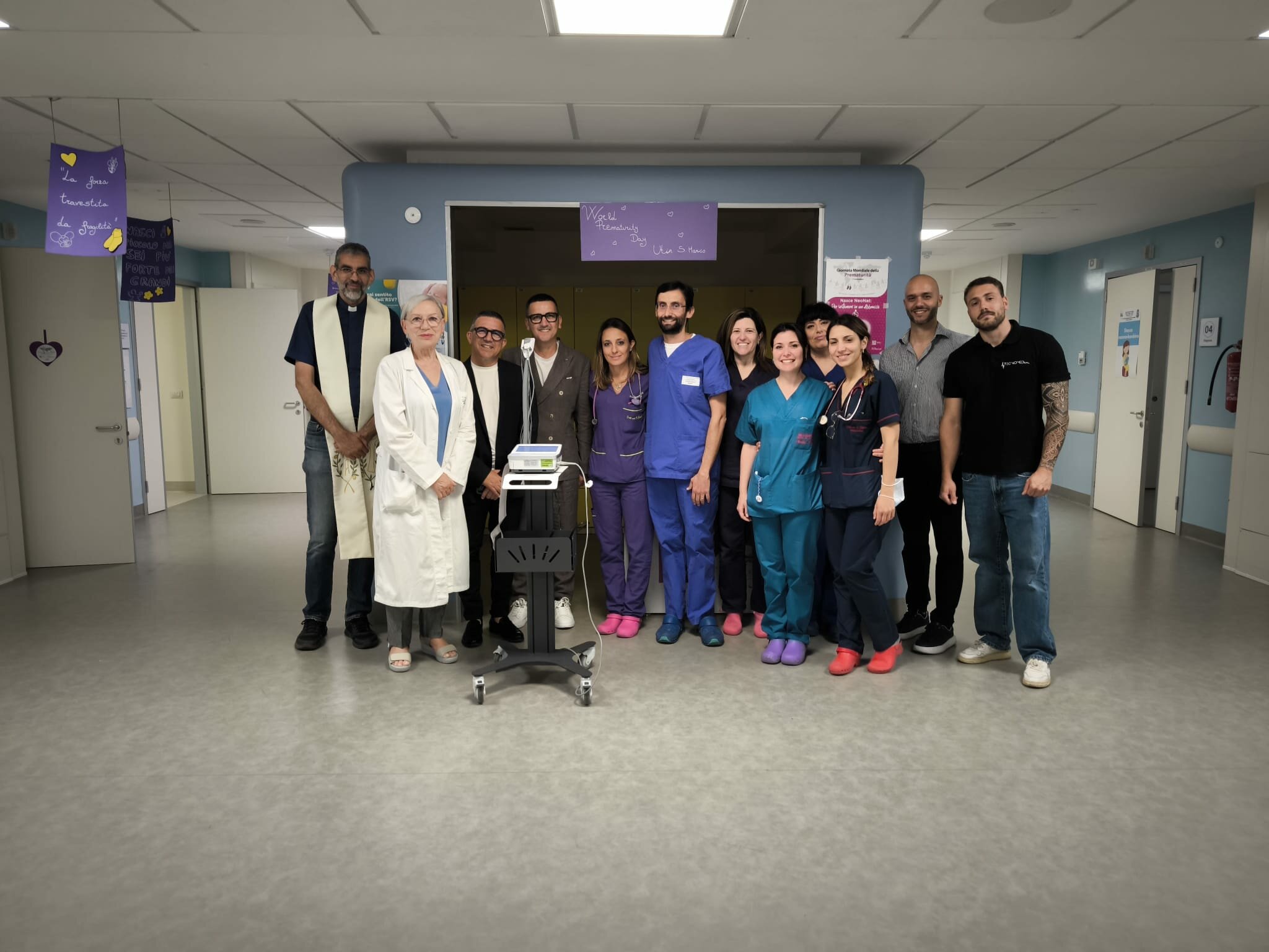 Catania, un elettrocardiografo per i neonati critici