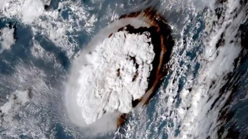 Eruzione Tonga, onde acustiche registrate su Etna