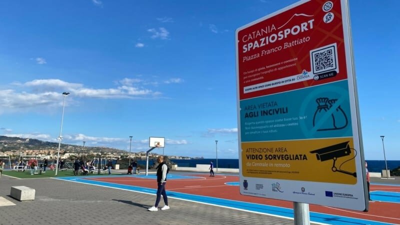 La nuova piazza Battiato nel nome dello sport