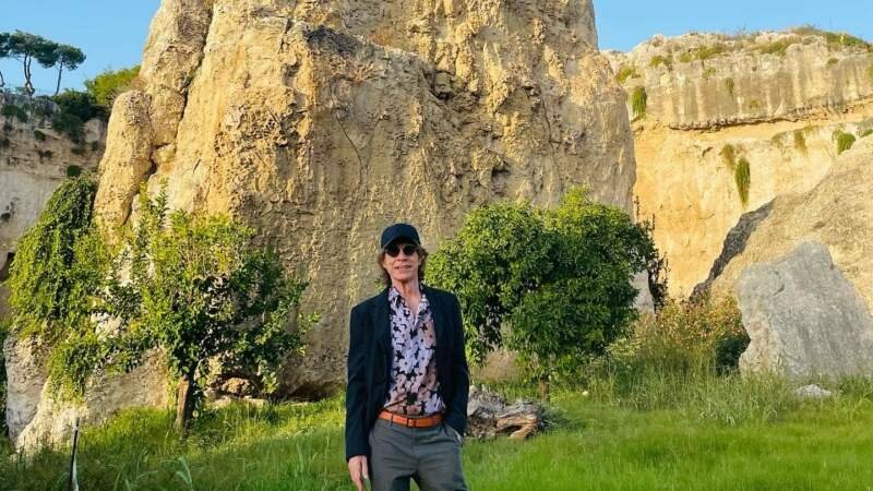 Mick Jagger, vacanze siciliane