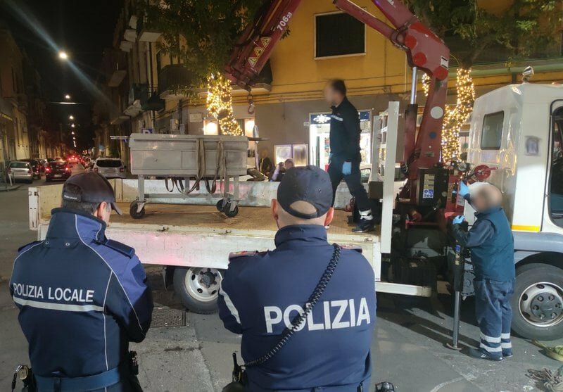 Nel locale di via Plebiscito sequestro bis del braciere
