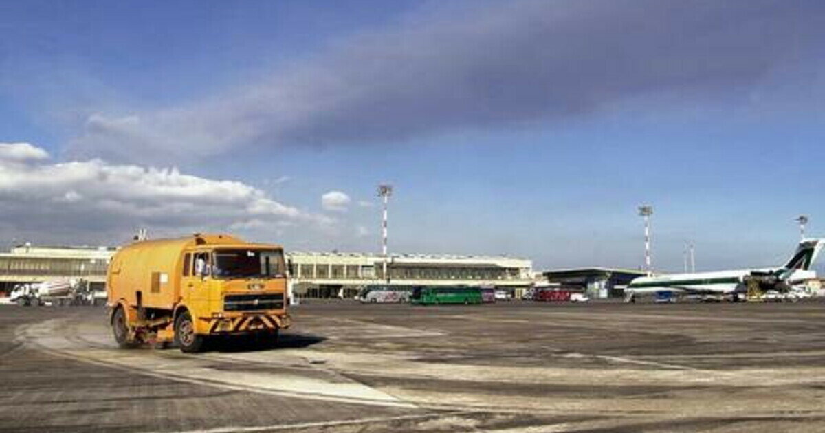 Pulita la pista: a Catania si decolla