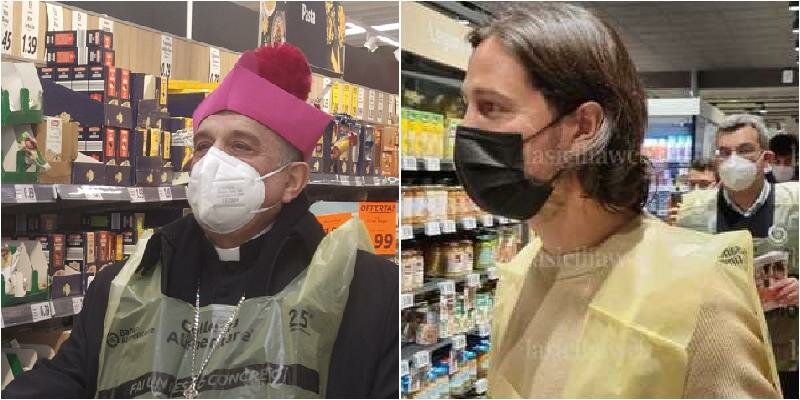 Gristina e Biagianti volontari alla Colletta alimentare