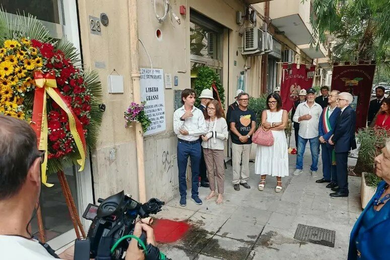 Palermo ricorda Libero Grassi, freddato dalla mafia 35 anni fa Palermo ricorda Libero Grassi, freddato dalla mafia 35 anni fa