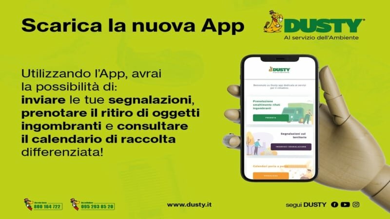 Segnalazioni sui rifiuti, Dusty lancia un'app