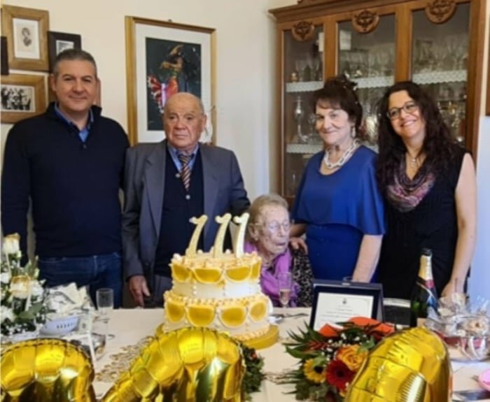 La nonna di Sicilia compie 111 anni
