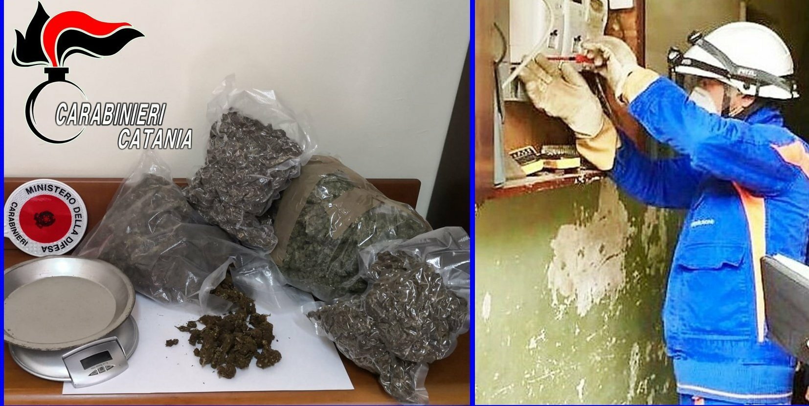 Droga e allacci abusivi, 2 arresti e 8 denunce Droga e allacci abusivi, 2 arresti e 8 denunce