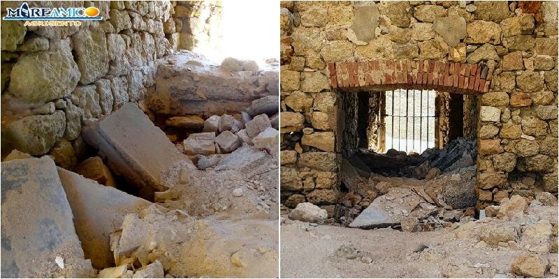 Crolli nell'ex caserma a Punta Bianca