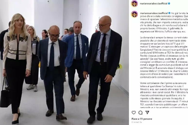 L'ex ministro Sangiuliano torna in Rai