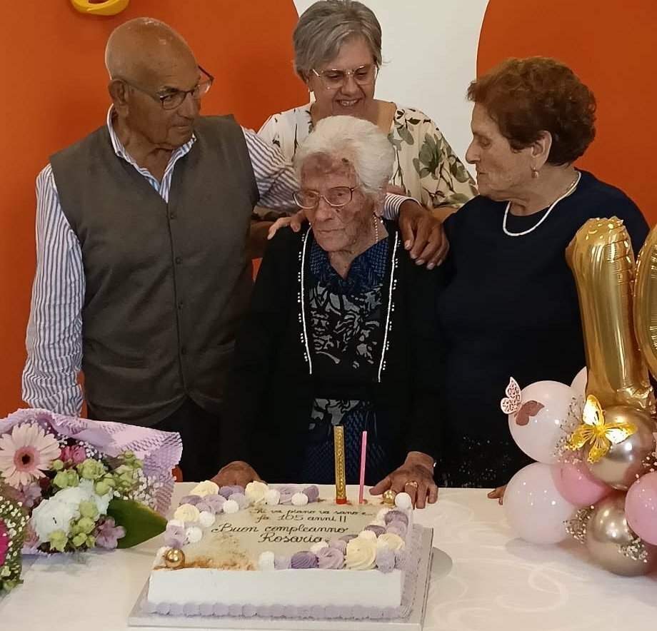 Nonna Rosaria ne fa 105