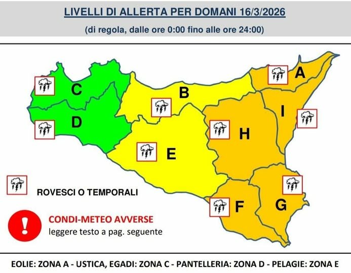 Vortice Jolina, allerta arancione in mezza Sicilia: niente lezioni a Catania