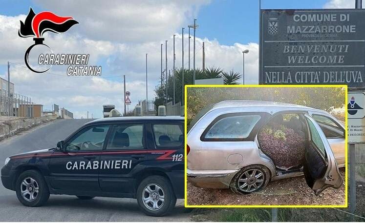La macchina dei ladri era piena d'uva