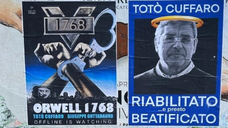 Manifesti a Palermo: "Cuffaro beatificato"