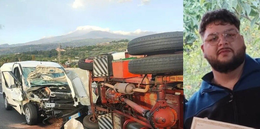Camion con famiglia a bordo si ribalta su A18: muore figlio ventenne