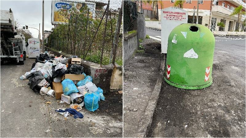 Catania ripulita dai rifiuti, un altro giorno di passione