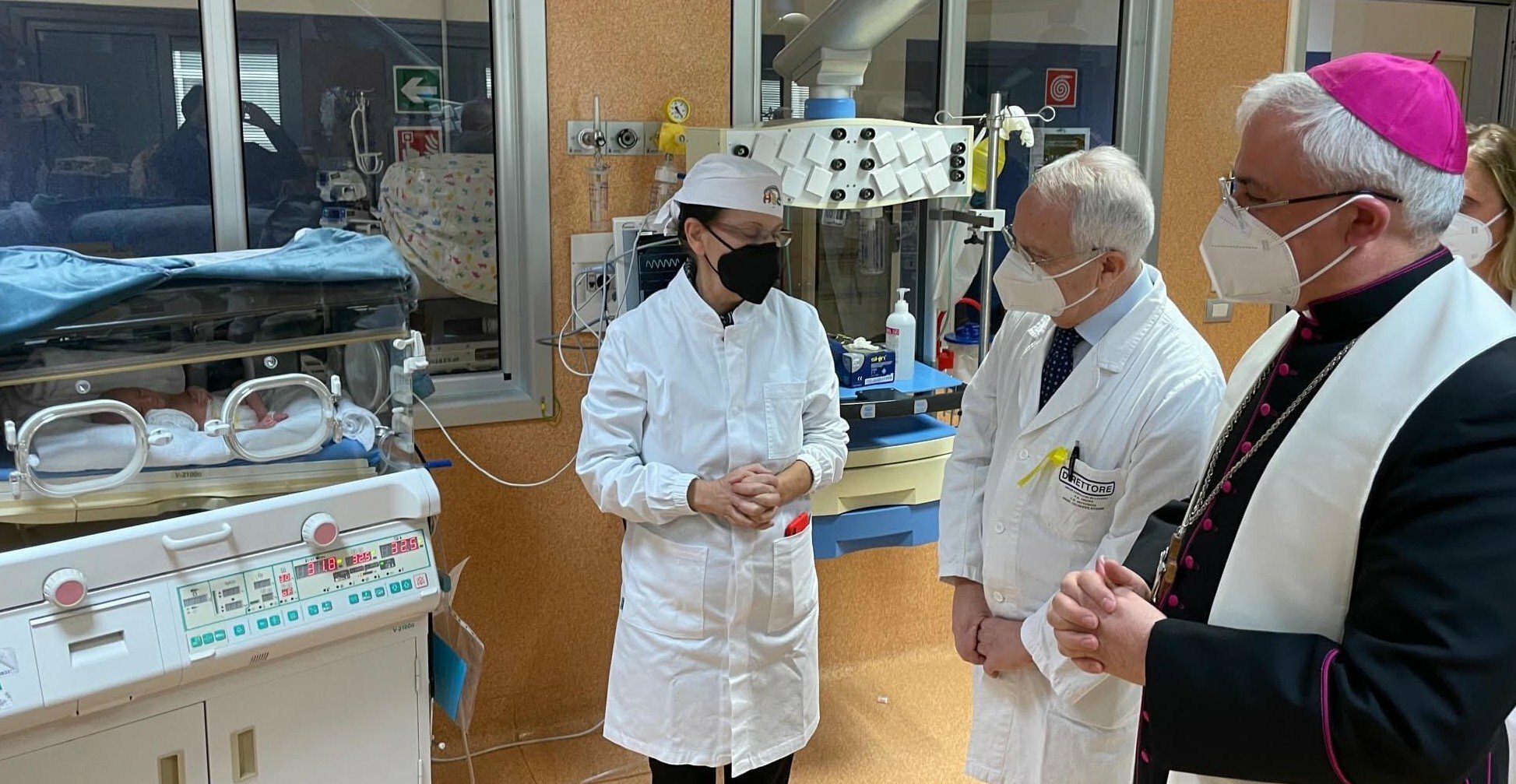 Garibaldi, arcivescovo Renna visita Banca del latte materno