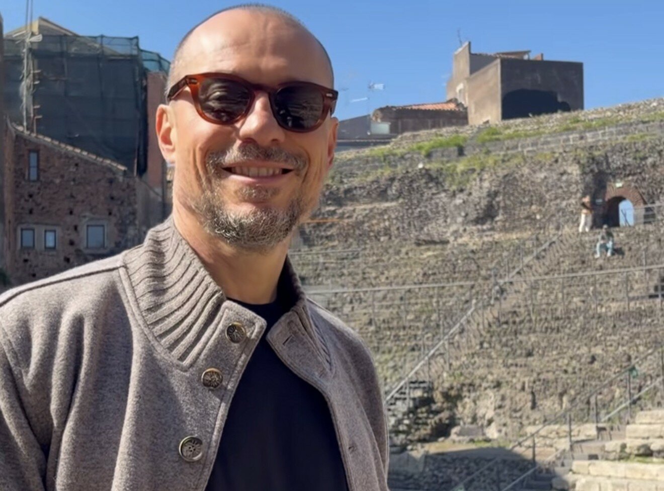 Stefano Accorsi turista a Catania Stefano Accorsi turista a Catania