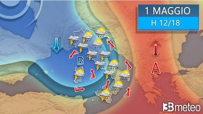 Primo maggio, meteo a sorpresa