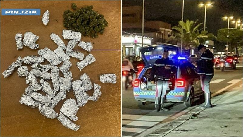 A San Berillo pusher sulla bici rubata