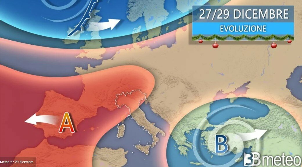 C'&egrave; l'anticiclone: sole fino a Capodanno