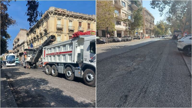 Catania si rifà l'asfalto Catania si rifà l'asfalto